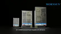 Блок питания MORNSUN LM350-12B15, 350W, 15V, 215 x 115 x 30mm