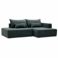 Угловой диван Рейф размер: 273х162х69 см, спальное место: 138х200 см, правый, Brendy Grafite