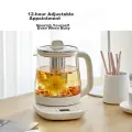 Bear Health Pot, Tea Kettle, Constant Temperature Kettle, Insulated Water Boiler, Electric Kettle with Tea Infuser, 12 Functions, 11 Temperature Settings, 1.5L Large Capacity, YSH-J15N8