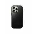 Чехол кожаный Nomad на iPhone 16 Pro / Айфон 16 Про, Horween MagSafe, черный