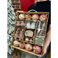 Елочные игрушки большой набор из пластика 62шт.