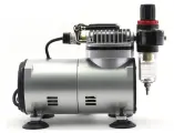 Мини компрессор для аэрографа JAS 1202 c регулятором давления воздуха