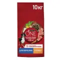 Сухой корм PURINA ONE® для взрослых собак средних и крупных пород с курицей и рисом, 10 кг