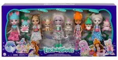 Enchantimals Набор игровой Снежный день с друзьями 5 кукол и питомцы, GXB20