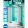 Душевой уголок River Don 100/80/24 MT L 100х80, с поддоном, стекло матовое, профиль хром