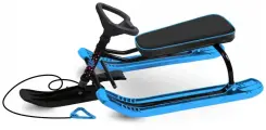 Снегокат Nika Тимка спорт+ ТСЛ+ 41 см, черный, спортивный руль, трос, до 100 кг