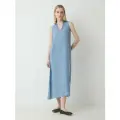 Платья Maison David DRESS-2 серовато-голубой, Размер XXL