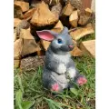 Фигура декоративная садовая Зайка высота 13 см, декор для сада, дачи и огорода на газон