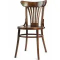 Стул венский деревянный для кухни со спинкой Ослав светлый орех