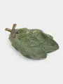 Блюдо, 23✕15 см, керамика, зеленое, Шишки на еловой ветке, Fir branch (Anna Lafarg)