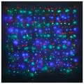 Светодиодный Занавес 1.5*1.5 м, 368 разноцветных LED ламп, прозрачный ПВХ, контроллер, IP20
