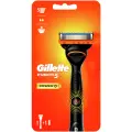 Gillette Fusion5 Power Мужская Бритва , 1 кассета, с 5 лезвиями, с уменьшающими трение лезвиями, с успокаивающими микроимпульсами