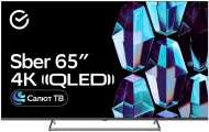 65 Телевизор Sber SDX 65UQ5231 QLED титан 3840x2160, 4K Ultra HD, 60 Гц, Wi-Fi, Smart TV, Салют ТВ