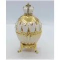 Яйцо Фаберже 3147 с короной, малое, белое