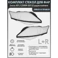 Стекло фары для Lexus RX 3 (2009-2012) дорестайлинг комплект левое+правое, поликарбонат 01-039-LR