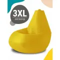 Кресло мешок MyPuff, бескаркасное кресло, пуфик мешок, размер 3XL, оксфорд, желтый