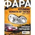 Фара правая Hyundai Sonata EF Хендай Соната ЕФ Тагаз (2001-2012) под электрокорректор