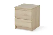 Тумба напольная Stern, 40х49,7х43,3 см, для спальни, 2 ящика, матовый фасад, ЛДСП, цвет дуб сонома