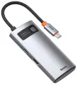 Хаб Baseus Metal Gleam Series 4-in-1 Multifunctional Type-C HUB Docking Station Gray (CAHUB-CY0G)
