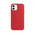 Чехол силиконовый Магсейф для iPhone 12 / 12 Pro Red с анимацией NFC, Silicone case Магсейф для айфон 12 / 12 про - Красный