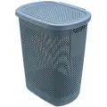 Корзина Hobby Life для белья NICKEL синяя 58л 36.1x47.4x57.6см с крышкой (HL081021CB)