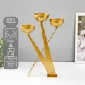 Металлический подсвечник на 3 свечи Николь, d=8 см, 23x8x33.5 см