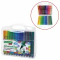 Набор фломастеров 24 цвета Brauberg Kids (линия 3мм, легкосмываемые, утолщенные) пвх-кейс (152192), 6 уп.