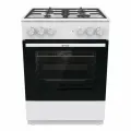 Комбинированная плита Gorenje GK6A40WFFM, Класс: А, 71 л, автоподжиг, чугунные решетки, белая