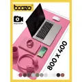 Коврик для мышки большой BOOZO Desk mate s, кожаный коврик для мыши, коврик для мышки компьютерный, малиновый