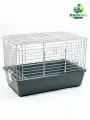 Клетка усиленная для кроликов, 60 х 36 х 40 см, серая, металл