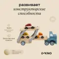 Игрушки детские автовоз машинка деревянная Автовоз