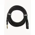 Кабель TUBON Небалансный Микрофонный межблочный XLR (M) Male - 6.3 мм jack (M) OD6.0 ПВХ XMJ001 5м