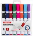 Маркеры стираемые для белой доски набор 8 цветов, BRAUBERG SOFT, 5 мм, резиновая вставка, 152112