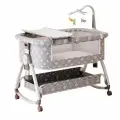 Детская приставная кроватка для новорожденного с пеленальным столиком