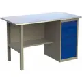 Стол верстак слесарный металлический с тумбой с 4 ящиками, 1400 мм, MasterLine, Wellmet ML 1400 ML4