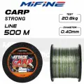 Монофильная леска для рыбалки MIFINE ATTACK CARP (500м); (d - 0,40мм); (тест - 20,9кг)