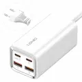Многопортовая настольная зарядная станция LDNIO A4610C 65 Вт (2 USB-C; 2USB-A) Кабель 1,5 м, вилка EU (белый)