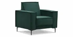 Кресло Авиньон 98х85х92 на металлических опорах, велюр Ultra forest