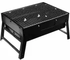 Мангал барбекю из металла, домашний складной с решеткой, для приготовления блюд на даче, 35х27х22 см