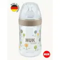 NUK FOR NATURE Бутылочка из ПП 260 мл с индикатором температуры, с силиконовой соской с отверстием M 0+