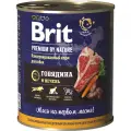 Brit Premium By Nature Консервы для собак с Говядиной и печенью 850 гр x 6 шт.