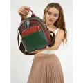 Сумка-рюкзак городской PouchMan, женский, натуральная кожа, 4,5 л, 20х25х9 см, цветной