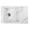 Мойка для кухни из искусственного камня WISENT WB28-12 Мрамор Бело-черный (беларусь) 510*780*220