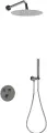 Душевой комплект Sancos Link SC3005CH 4 в 1, встраиваемый, с внутренней частью в комплекте, с термостатом, со смесителем, с верхним душем, латунный, хром, глянцевый