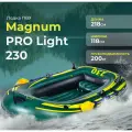Лодка Magnum PRO Light, ПВХ, для рыбалки, зеленая, надувная, двухместная