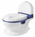 Горшок детский унитазик с ручками ST SM-F900/BL цвет белый/синий