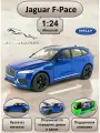 WELLY машинка металлическая коллекционная масштабная модель 1:24 Jaguar F-Pace синий