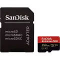 Карта памяти SanDisk MicroSDXC 256GB Extreme PRO V30 U3 A2 200/140 МБ/с, с адаптером