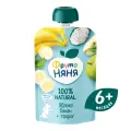 ФрутоНяня из яблок и бананов с творогом, с 6 месяцев, мягкая упаковка, 90 г, 12 шт.
