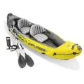 Надувная лодка-каяк Intex 68307 Explorer K2 желтый, двухместный